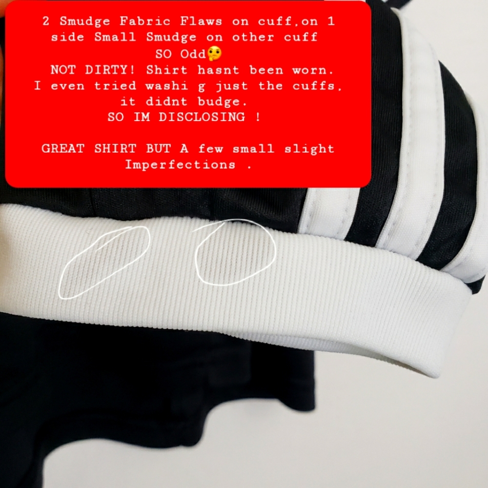 Nwot Set of  2 Adidas Climacool Jerseys Black & Red Striped Longsleeve A… - Picture 12 of 16